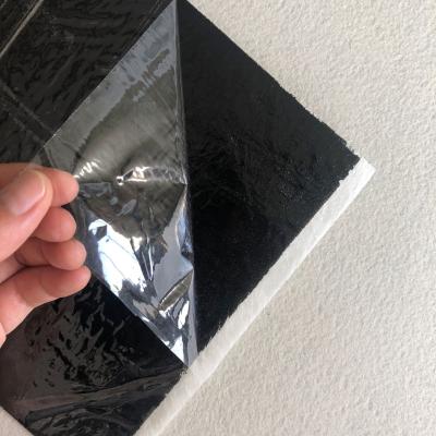 A fibra de vidro não tecida autoadesiva impermeável do poliéster do geotêxtil misturou-se