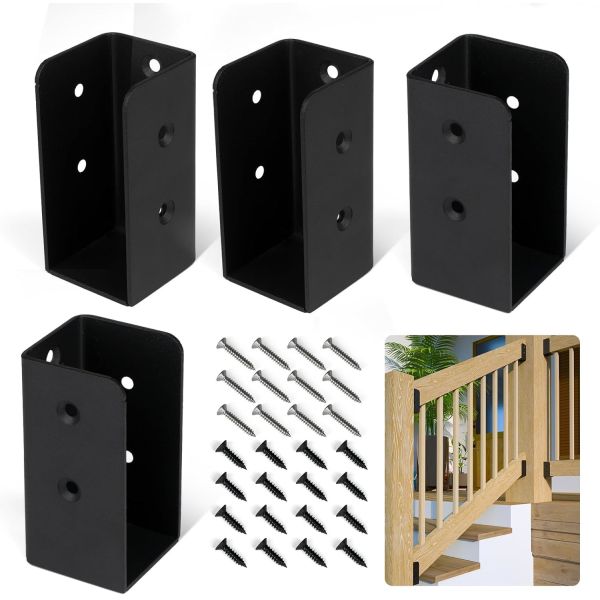 Deck Railing Bracket and Deck Baluster Attachments with Up To 200 Lbs Weight Capacity