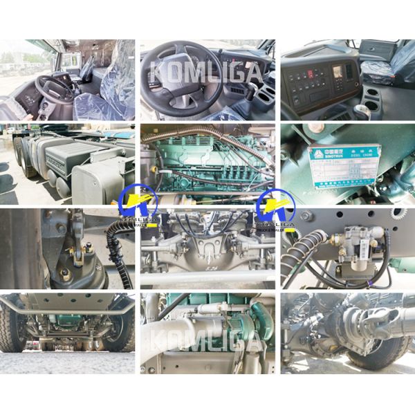 10 ruedas Tactor Truck especificación para el servicio postventa Sinotruk HOWO Tactor 6X4