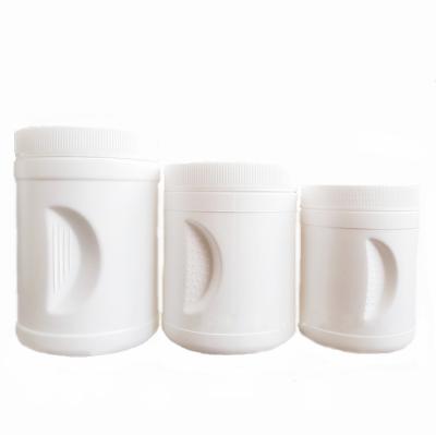 Shatterproof Round White Plastic Canisters 500 Ml Butter Container With Grip Fasten
