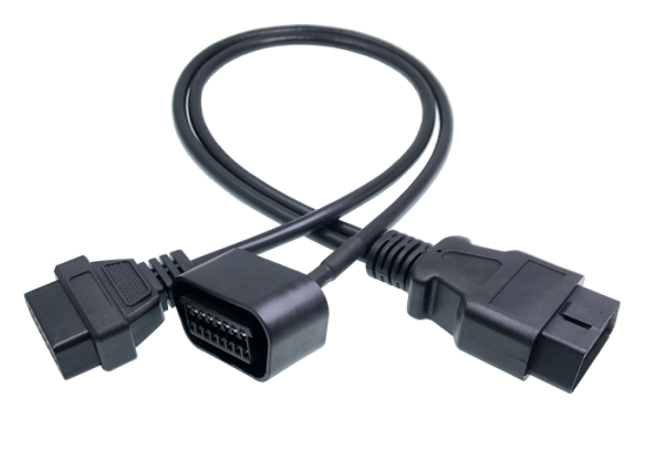 16 Pin OBD2 Y Cable OBD Extension Cable Cord Diagnostic Tool Adapter for Auto Car Vehicle Truck 24V For Opel Year 2000-2008