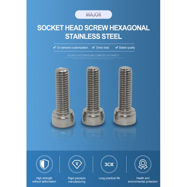 Mejor de acero inoxidable Hex Socket Cap máquina tornillo DIN 912 de ISO9001 2015 certificado