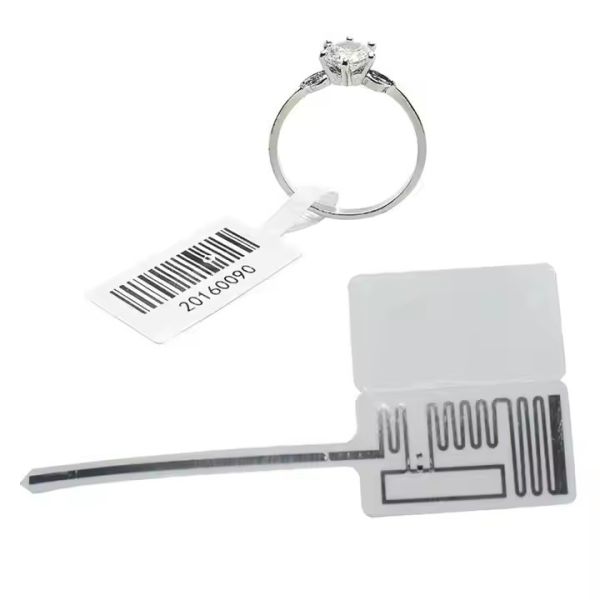 UHF RFID Jewelry Label RFID Security Label Sticker Pricing Tags PVC/PET Coated