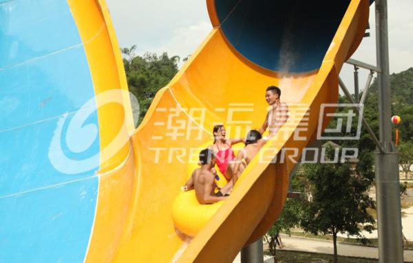 High Quality colorful Super Water Slide  with Space Hole Long Slide for amusement park