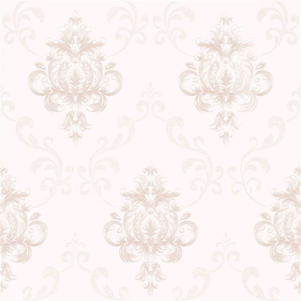 Fashion Modern Damask Print Wallpaper , Contemporary Damask Wallpaper 10m Length