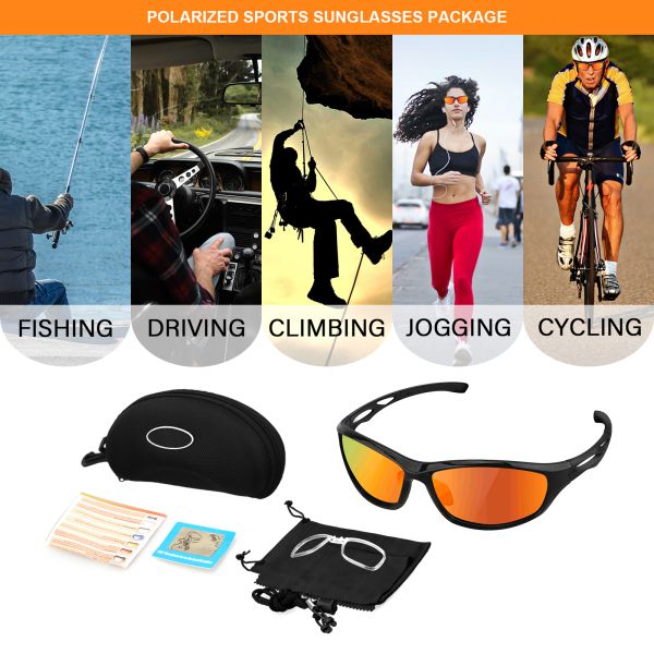 Доказательство обломка поляризовывало покрытие UV400 солнечных очков 100% спорт