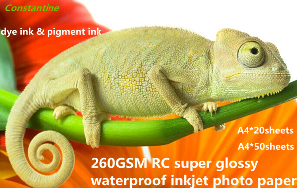 260gsm RC super gloss waterproof inkjet RC photo paper