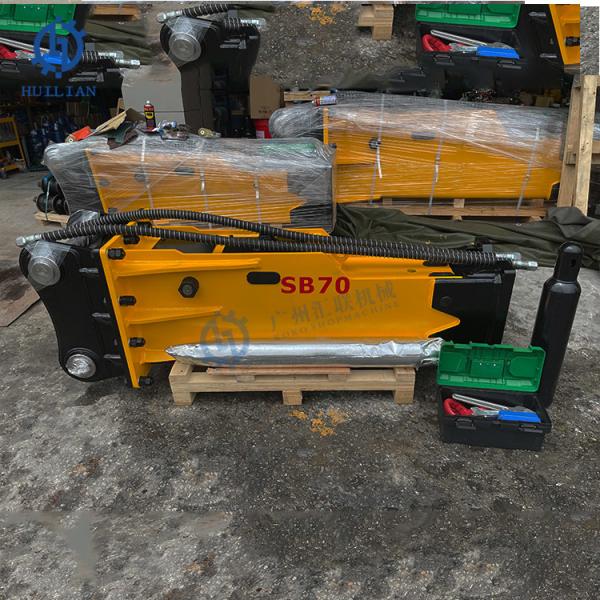 SOOSAN SB70 Breaker hidráulico Peso 18Ton 19T 20T 21T Excavadora SY200C SANY SY215C XE200DA XCMG XE215DA HYUNDAI R200VS R210LC-9 DX220LC-5 Tipo de caja completa Martillo de silencio Martillo hidráulico Completo