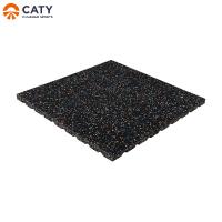Durable Rubber Gym Mats Recyclable , Nontoxic Garage Gym Rubber Flooring