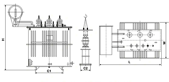 Industrial Microwave Power Supply Oil Immersed Transformer electrical distribution oil transformer suppliers in China