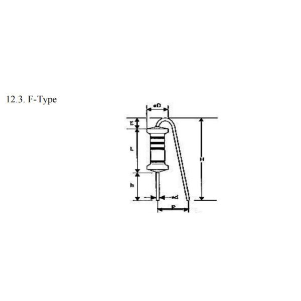 1 / Серый цвет Wirewound тела взрывателя резистора 4W-5WS покрывая для 0.01Ω-1KΩ