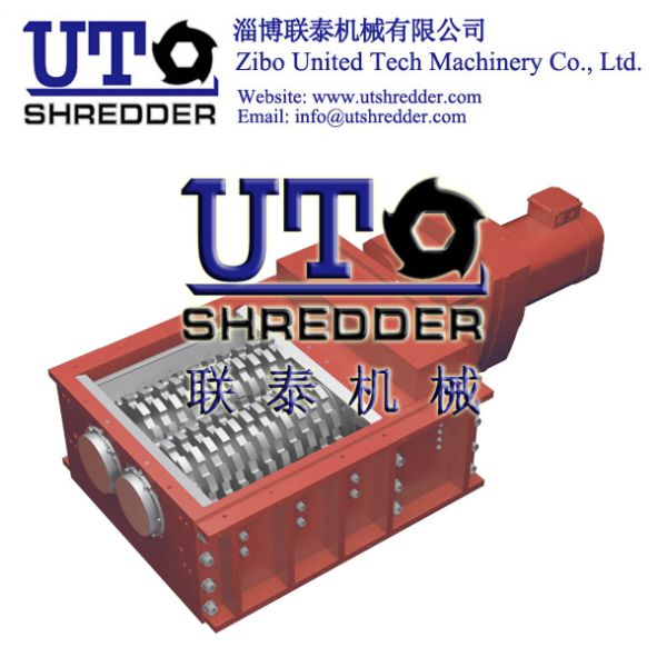 produce and supply double shaft shredder / two rotor crusher / twin shaft shredder blade, knives, rotor, etc