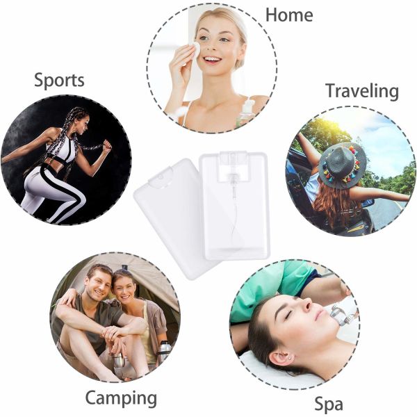 20ml кредитной карточки брызг бутылки чернота бутылки с водой утечки не белая ясная