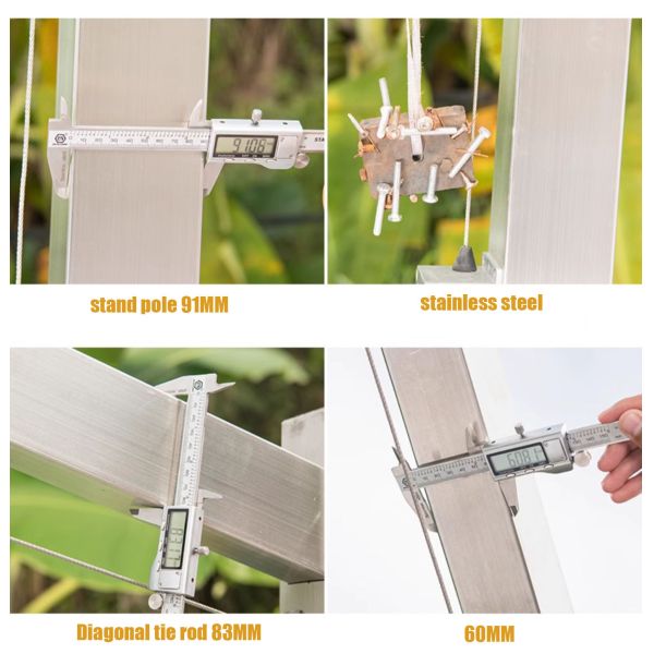 Seven Roman Cantilever Umbrella No Backing Hanging Patio Umbrella