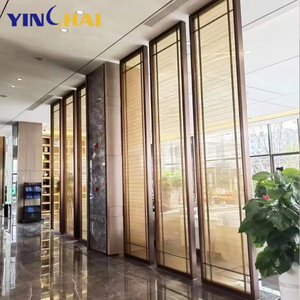 Soundproof Glass Room Divider Panels for Hotel Lobby And Restaurant Customizable