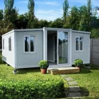 Maison de conteneurs pliable avec balcon de jardin