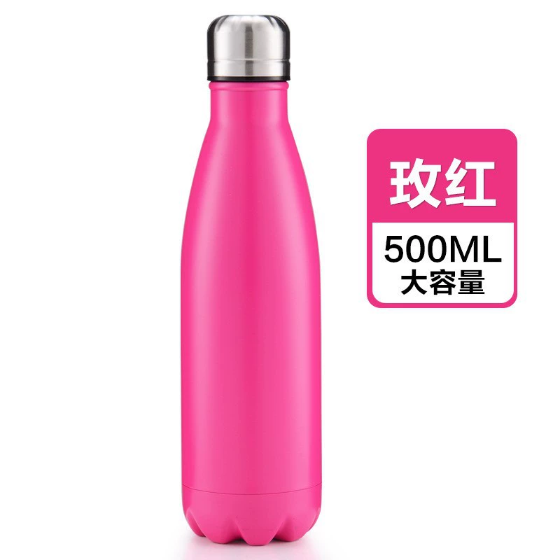 Customizable 304 Stainless Steel Vacuum Insulated Cup With Large Capacity For Outdoor, Car And Sports Use - Coca-Cola Bottle Style For Cross-border And European/American Markets