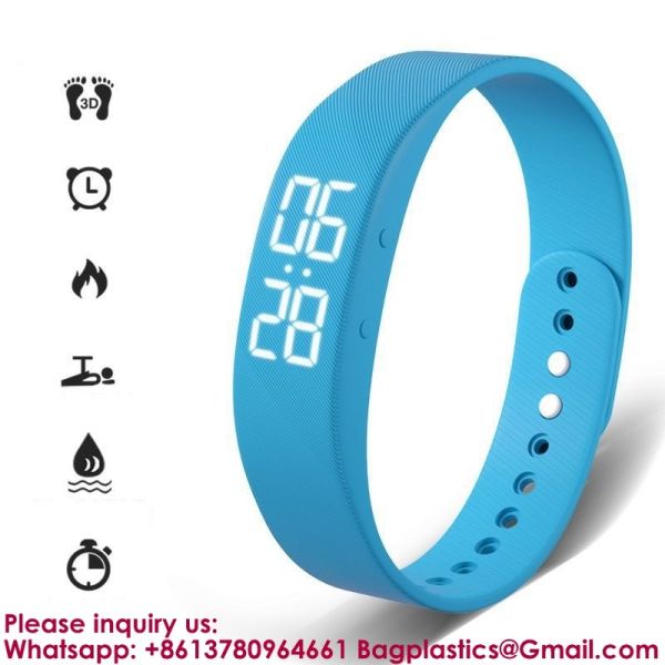 Manufacture Smart Bracelet Fitness Watch Alarm Clock Step Counter Smart Wristband Sport Sleep Monitor Smartband Vibrating Alarm Wristband Electric Clock Watch Shock Silent Sleeps Wrist Sleep Bracelet