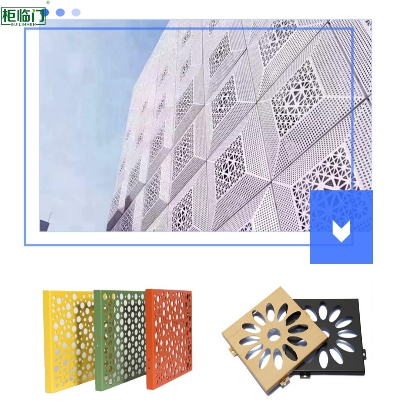 Perforated Aluminum Sheet Panel Recyclable Architectural Cladding Panels