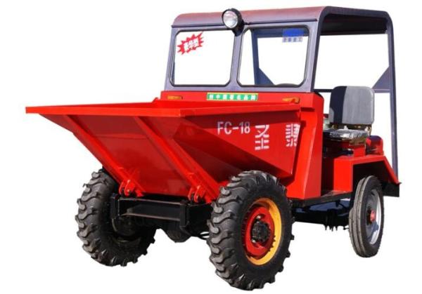 Hydraulic Mini Site Dumper , Self Loader 1 Ton Loading Skip Loading Dumper