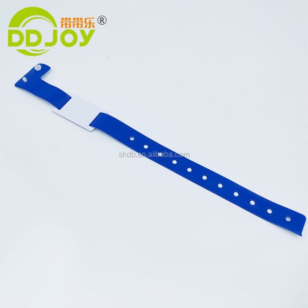 Custom Logo Bracelets L Shape PVC Vinyl Material Writable Smart RFID Chip Wristband