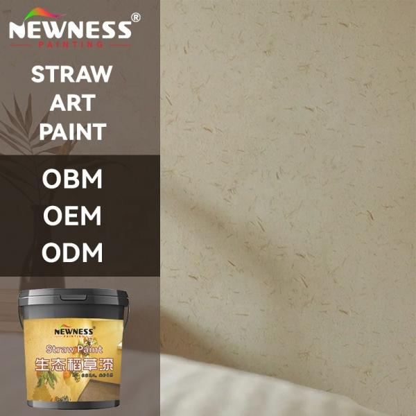 Powder Coating State Quaint Country Style Water-Based Art Straw Mud for Hotel Usage