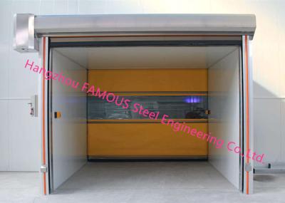 Porta plástica do obturador do PVC com a porta de levantamento rápida do controle manual ou bonde