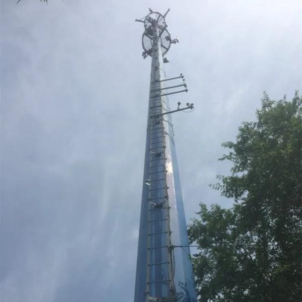 热镀锌4G 5G WIFI信号单管通信塔天线单极塔