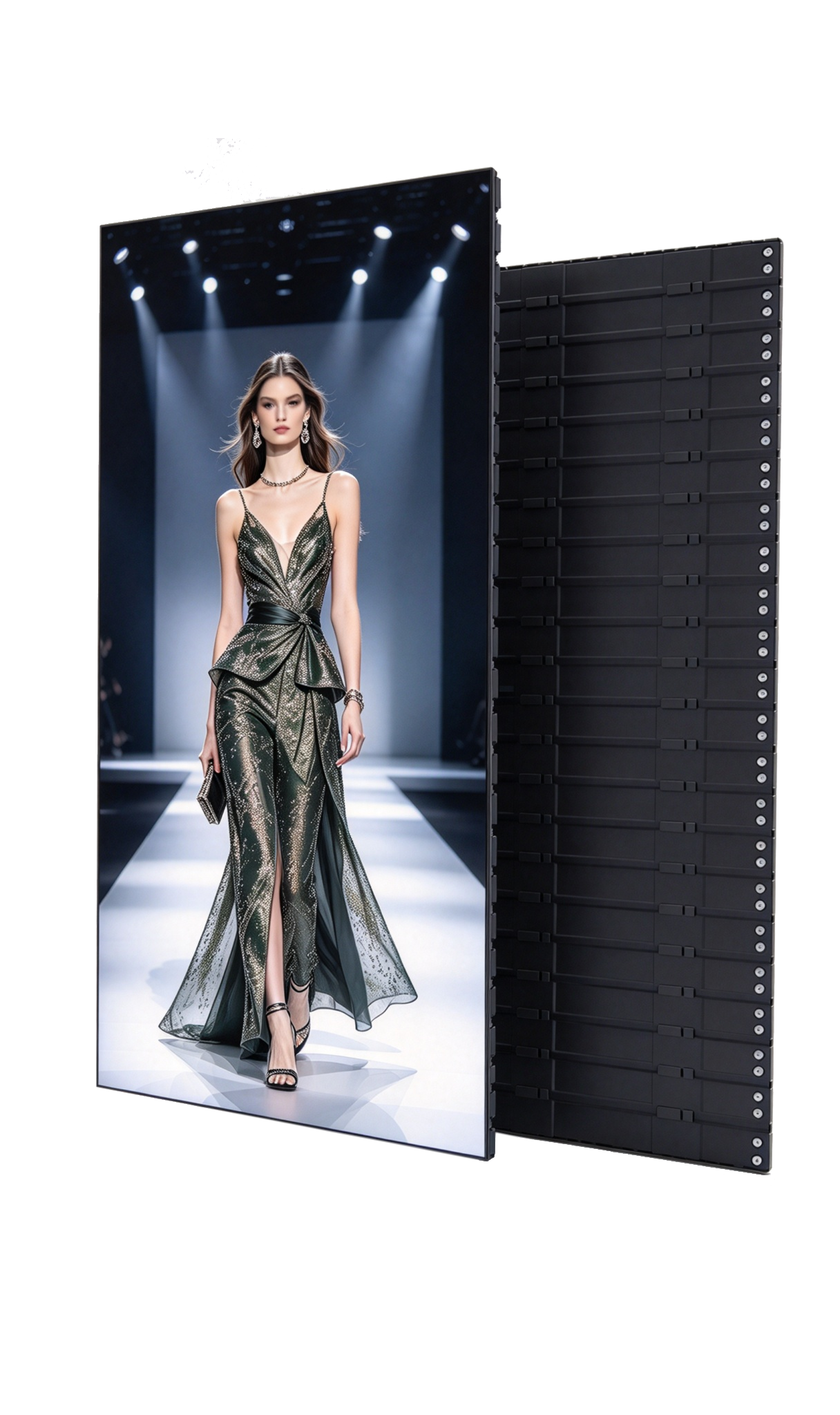 Rolling Retractable Portable LED Poster Screen P0.78-P3.9mm 3840Hz WiFi Digital Signage