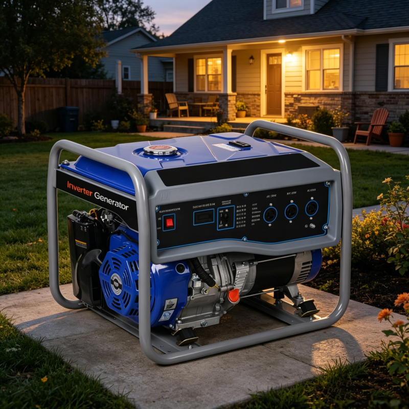 WII-6500 5.5kW 420cc Gasoline Generator for Home Backup 25L Fuel Tank 8.0h Runtime Hand/Electric Start