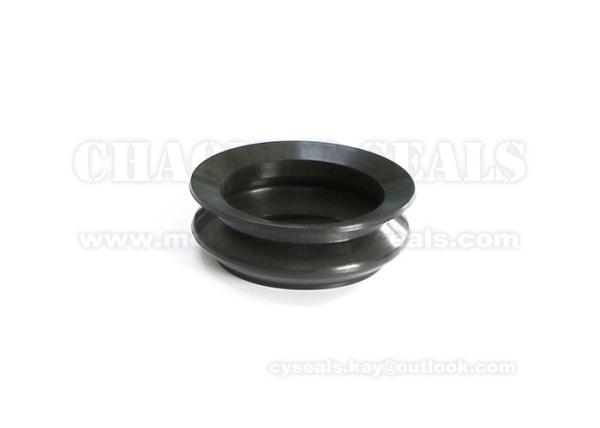 Black Nitrile NBR Rubber End Caps Oil Resistance Diameter 90mm Height 30mm
