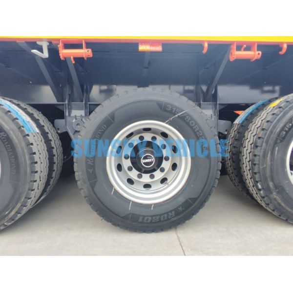 3 - Axle Flatbed Trailer 40 Foot Flatbed Trailer 40ft Container Flat Bed Trailer