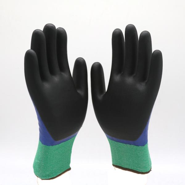 Construction / Industry Nitrile Coated Work Gloves Resistant Abrasion High Safety