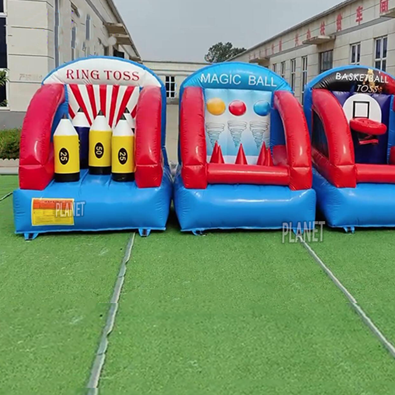 Newly Designed Exciting Carnival Games 4in1 Gaming Combo Inflatable Games for Kids