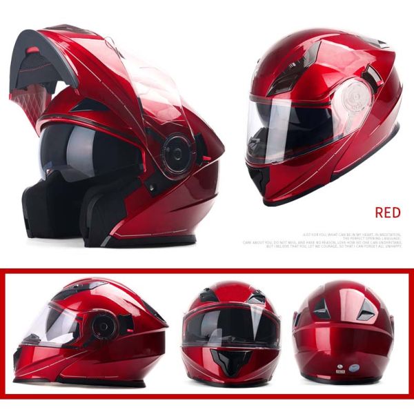 Custom ABS DOT Approved Modular Helmet for Motorcycle Anti-Collision and Breathable