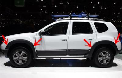 Dacia Duster 2016 Plastic Wheel Arches / Duster 2010-2015 Upgrade Fender Flare