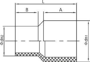 HDPE Pn16 Sdr11 Water Pipe Fitting Butt Fusion Welding Reducer