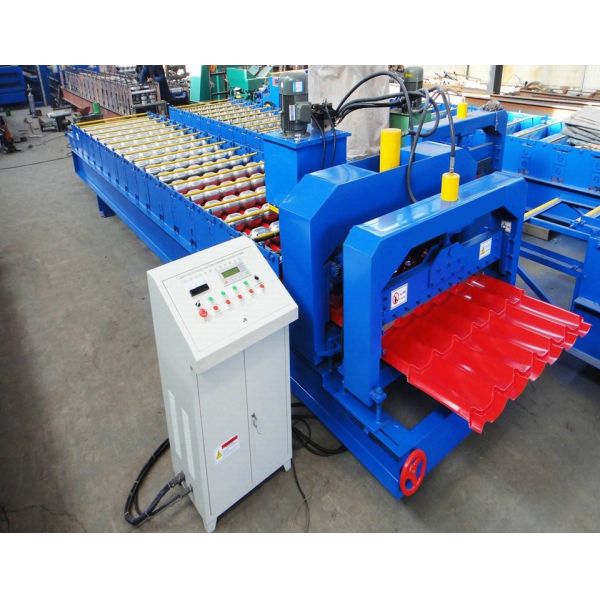 HC galvanizó/rollo esmaltado la hoja de aluminio de la teja del tejado que formaba la máquina