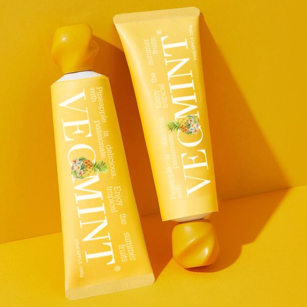 Private Label Aluminum Tube Whitening Teeth Hydroxyapatite Fruit Fresh Breath Remove Stains Whitening Toothpaste