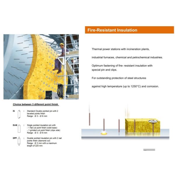 2.7mm Dia Capacitor Discharge Cup Head Pins & Paper Washer For Securing Insulation