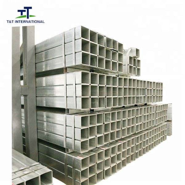 ERW Galvanised Square Hollow Section , Hot Dipped Galvanized Square Tubing