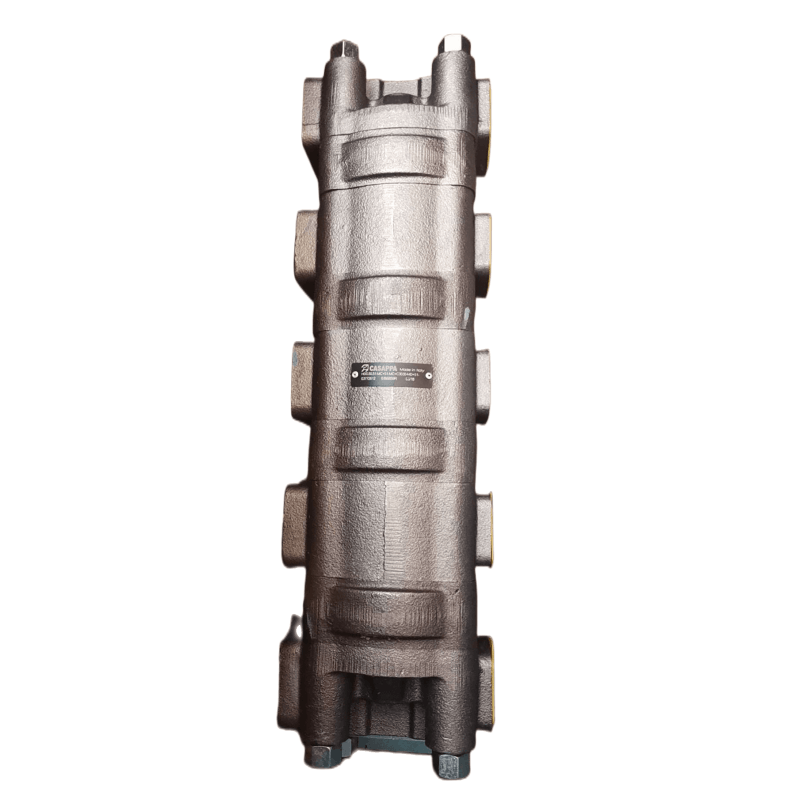 2 Sections Rotary Gear Motor Hydraulic Flow Divider HDD35.125 with 125cm3 Displacement