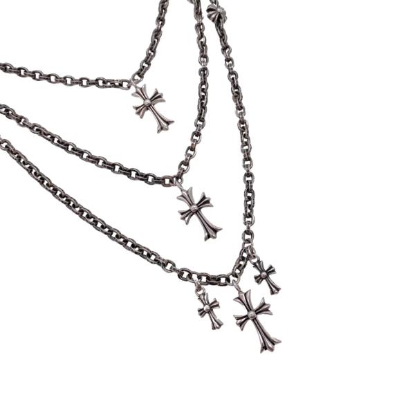 3 Layer 925 Silver Necklaces Fashionable With Alphabet Charms