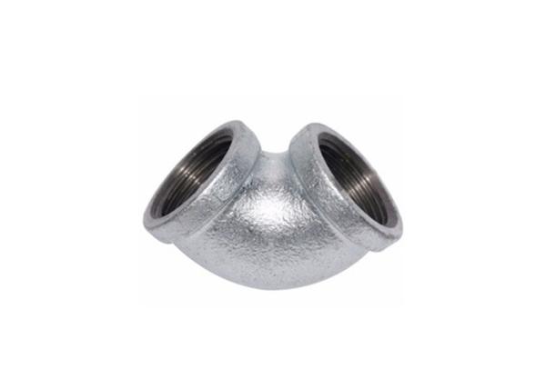 90 Malleable Iron Elbow BSPT Threaded Pipe Fitting For Fire Protection