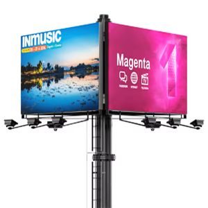 Light Pole LED Display ScreenOutdoor Waterproof led screen P3.91 Full Color led display