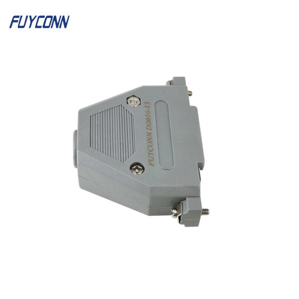 180 Degree Straight Plastic D Sub Hood For 37 Pin DB Connector