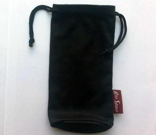 SGS Black Velvet Drawstring Bag , Biodegradable TUV Suede Drawstring Pouch Jewellery