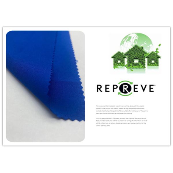 150D 4 Way Stretch Recycled Plastic Bottle Fabric Pants Fabric 170GSM