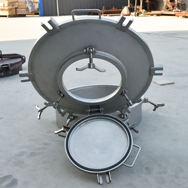 DN500 cubierta de alcantarillado de apertura rápida de acero inoxidable con temperatura de diseño y diseño de -40- 140