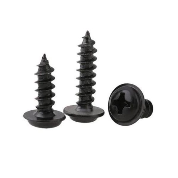 Выстукивать DIN 968 черный привинчивает перекрестные утопленные винты головы лотка выстукивая с винтом круглой головки собственной личности головы вафли воротника выстукивая